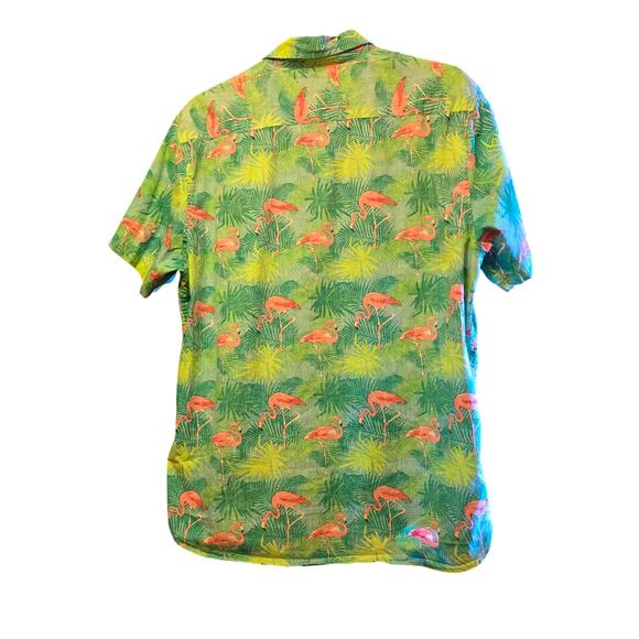 Molokai Surf Club Flamingo Button Down Shirt - Picture 2 of 6
